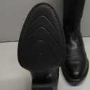 Ariat Heritage Round Toe Western Boots - Mens Round Toe Cowboy Boot (9 Wide, Black Deertan)