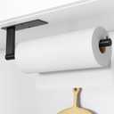 Paper Towel Holder Under Cabinet: Self-Adhesive or Drilling Paper Towel Dispenser - Stainless Steel Paper Towel Roll Holder (No Screws Included)
