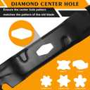 742P05086-X Mulching Mower Blades Kit Compatible with 54" Deck Cub Ca-det ZT1-54 ZT2-54 ZTS2-54 Troy Bilt Crafts man T3200, TT440, Z5800, Z7600Lawn Mowers，3 Pack