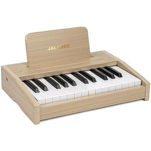 JALOKEE Kids Piano Keyboard, Digital Piano for Kids, Music Educational Instrument Toy, Wood Toy for 3+ Girls and Boys (Oak, 25 Keys)