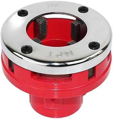 HFS(R) Pipe Threading Tool Ratchet Pipe Threader Dies Ratcheting Pipe Threading Tool Kit Replacement 1-1/2" for Professional Cutting & Pipe Threaders