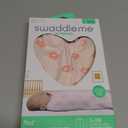 SwaddleMe by Ingenuity Compression Baby Swaddle Pod, Two-Way Zipper for Easy Diaper Changes, Improves Sleep & Calms Startle Reflex, 0-2 Months, 1.0 TOG, 1-Pack - Flower Confetti