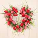 3pcs Metal Wire Wreath Frame Form Hanger with Green Flexible Paddle Wire for Crafts,Christmas Wreaths Tree,Garland,Valentine's Greeting Party Decor,New Year and Seasonal Holidays Decor (Green, 14inch)