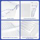 WP67002633 Refrigerator Crisper Drawer Compatible with whirlpool, amana, crosley, jenn-air, kenmore, kitchenaid and maytag GB2FHDXWS07 etc, Refrigerator Crisper Pan Replace for 12530501, 12530505 etc