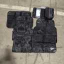 Travel Compression Packing Cube Set by the Brand Bagail. The carry bag is black and there are 8 total various packing bags of different sizes from a zip pouch to a cube the size of 18"x14"x5".