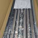 78.8" Extra Tall Cat Gate, 28.3-33" Wide Cat Door for Stairs, Pressure Mounted Easy Walk Through Safety Metal Pet Door for Doorway, No Drilling Pet Gate for Dogs (Black)