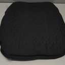 Thin Gel Seat Cushion for Car Seat, Office Chair, Wheelchair, Golf Cart - Non-Slip Car Seat Cushions with 0.7 Inch Gel - Sciatica & Coccyx Pain Relief (Fabric, Black)