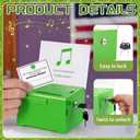 50 Pcs Classroom Suggestion Box 48 Tickets Poster Multi Suggestion Box | 6.1" x 4.5" x 4" Green Collection Ballot Box for Classroom Club Activities Office Voting Feedback Raffles Fundraising Drawing