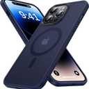 Strong Magnetic for iPhone 14 Pro Max Case [Compatible with MagSafe][10FT Military Grade Protective] Shockproof Translucent Matte Slim Case for iPhone 14 Pro Max Phone Case (6.7"), Deep Blue