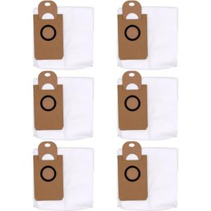 6 Pack Dust Bags for iHome AutoVac Nova Self Empty Robot Vacuum Replacement Accessory Parts