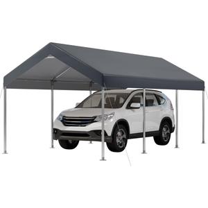 12x20FT Carport, Car Canopy, Portable Garage, Easy to Assemble, Carport Canopy 12x20FT Heavy Duty for Car, Bike, Boat, Party (Gray)