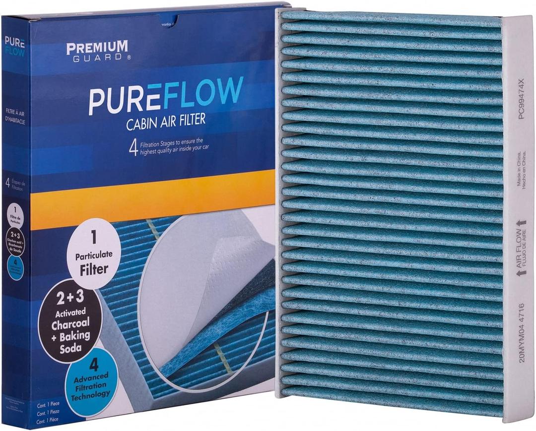 PureFlow Cabin Air Filter PC99474X | Fits 2022-2025 Toyota Tundra, 2024-2025 Tacoma, 2023-2025 Sequoia, 2018-2025 Lexus LS500, 2024-2025 Toyota Land Cruiser, 2024-2025 Lexus GX550