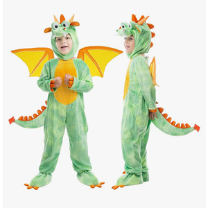 Spooktacular Creations Halloween Toddler Dragon Costume, Dinosaur Costume kids with Wings for Baby Halloween Dress Up Party Size 12-18