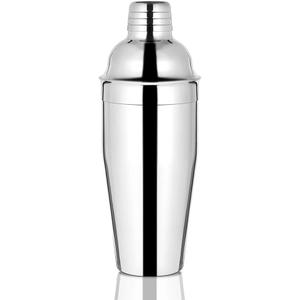 Bar Cocktail Shaker, 24 oz Martini Shaker Drink Mixer with Built-In Strainer for Bartending  Stainless Steel Bartender Shakers for Mixed Drinks Margarita Alcohol Liquor Barware Tools (Silver)