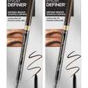 L'Oreal Paris Makeup Brow Stylist Definer Waterproof Eyebrow Pencil, Ultra-Fine Mechanical Pencil, Draws Tiny Brow Hairs and Fills in Sparse Areas and Gaps, Dark Brunette, 0.11 Ounce (Pack of 2)
