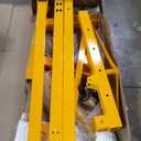 2 Ton Folding Hydraulic Engine Hoist with Lever, Folding Engine Shop Crane Hoist Lift, Heavy Cherry Picker with 6 Wheels for Garage, Workshop,Red (Gold)