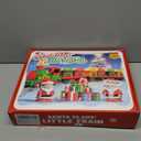 Einailvk Train Set for Toddlers 2-4, Christmas Train Set for Around The Tree, Electric Toddler Toys with Music, Light, Track, Puppet, Barn, Birthday for 1 2 3 4 Years Old Baby Boy Girl