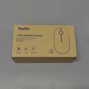 VssoPlor Wireless Mouse, 2.4G Slim Portable Computer Laptop Mouse with Nano Receiver Quiet Silent Optical Mice for Notebook, PC, Laptop, Computer-Black and Green