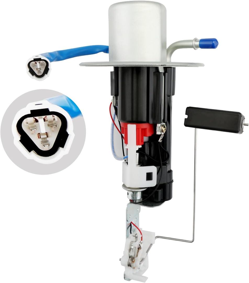 3 Pin Fuel Pump Assembly, Compatible With 1999-2007 Suzuki Hayabusa GSX1300R GSX1300RZ, Replaces# 15100-24FB0
