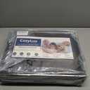CozyLux Full Size Comforter Sets Dark Grey, 7 Pieces Bed in a Bag, Dark Grey Comforter Full Size, All Season Bedding Sets with Stitch Quilted Comforter, Flat Sheet, Fitted Sheet, Pillowcases