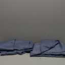 Simplebrand Ava Denim Blue Short Blackout Curtains for Bedroom 54 Inches Long 2 Panels Set, Solid Thermal Insulated, Energy Saving Window Treatment Curtains Blackout Drapes, W40 x L54 Inch, Denim Blue