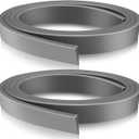2 Rolls 37 Inch Storm Door Bottom Replacement Insert Y Shaped Sweep Silicone Seal Adjustable Door Weather Stripping Bottom for Aluminum Storm Thresholds, Gray