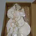 Cinnvoice 12 Pcs Christmas Large Hanging Honeycomb Balls Jumbo 3D Paper Christmas Tree Ornaments Decorative Lantern Honeycomb Decorations for Holiday Winter Xmas Party Wonderland(White)