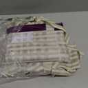 jinchan Tie Top Linen Kitchen Curtains 36 Inches Striped Tier Curtains Farmhouse Modern Cafe Style Small Window Treatments Airy Light Filtering Rod Pocket for Living Room Bathroom 2 Panels Sage Green