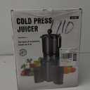 Juicer Machines with 5.8" Extra Large Feed Chute, Cold Press Juicer For Whole Vegetables and Fruits, 400W Professional Slow Masticating juicer Easy to Clean for Batch Juicing Mothers Day Gifts for Mom (Titanium Gray)