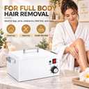 5.5Lbs Professional Wax Warmer for Hair Removal with 0-120C Temperature Control, Large Wax Pot for Salon and Self-use, Gift