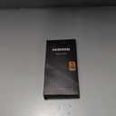 SSLOTSCASE for iPhone 17 Case with 2X Glass Screen Protector, Kickstand & Credit Card Holder & Sliding Lens Cover & Camera Stand & Wallet, TPU Soft Silicone Edge Protective Cover for iPhone 17, Blue