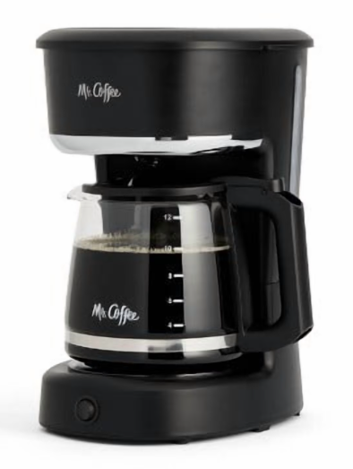 Mr. Coffee 12-Cup Switch Coffee Maker Black: Electric Drip Coffee Machine, 60 oz Capacity, Dishwasher-Safe Parts
