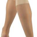 Truform Sheer Compression Stockings, 15-20 mmHg, Women's Knee High Length, 20 Denier, Beige, X-Large
