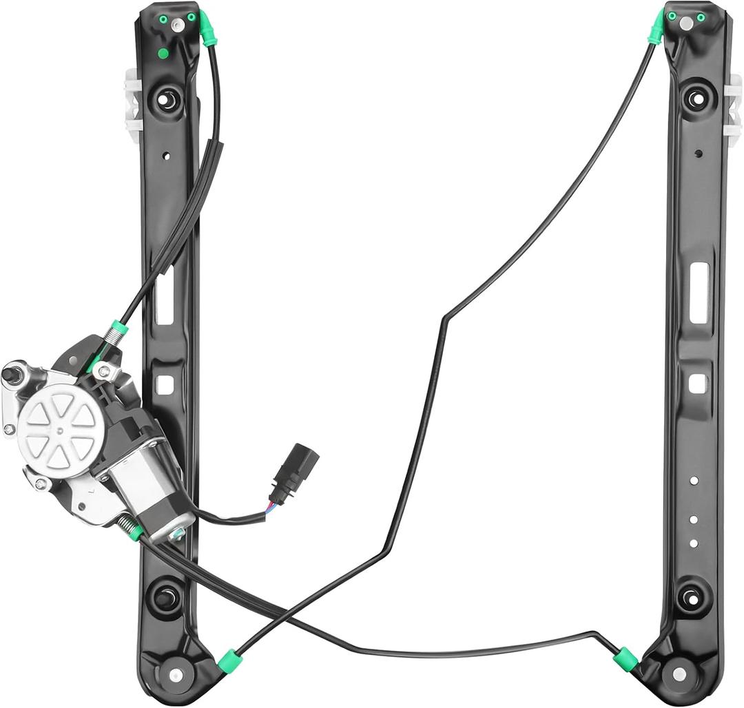 Front Driver Side Power Window Regulator with Motor Replacement for BMW E46 323i 325i 325xi 328i 330i 330xi 1999 2000 2001 2002 2003 2004 2005, Sedan Wagon, Left, 741-484
