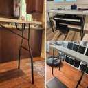 8-Pack Table Leg Extensions - Straight/Bent Leg Folding Table, Metal Extenders, Reduces Stooped Work, 4 Level Height Adjustable Risers