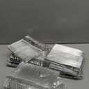 Prestee 600 Piece Plastic Silverware Set - 200 Silver Plastic Forks, Spoons and Knives - Heavy-Duty Utensils - Reusable and Disposable Cutlery Set for Weddings, Thanksgiving, and Christmas Parties