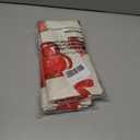 2 x Valentines Day Pillow Covers 18x18 Set of 2 Beige Red Heart Throw Pillow Covers Love Pillowcase Linen Decoration Farmhouse Holiday Cozy Soft Cushion Case Couch for Indoor Outdoor Home Decor