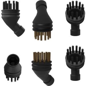 6-Pack Nylon & Brass Brush Set Compatible With Flgocexs, MiKoSoRu EM-302, YSEAGA HY-308, Outspurge, Wellcows WHL-609, YUBOLAX Steam Cleaners
