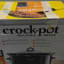 Crock-Pot 8-Quart Manual Slow Cooker, XL Family Size Serves 10+ People, Removable Stoneware with Warming Setting, Dishwasher Safe for Easy Cleanup, Black