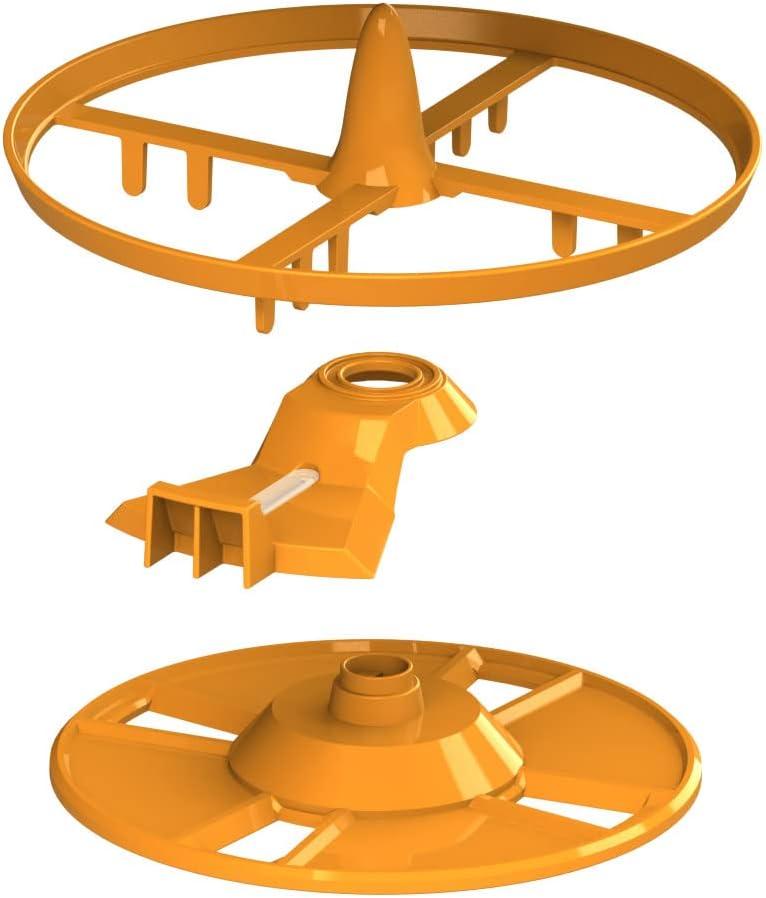 Baby Brezza Formula Pro Advanced Replacement Stirring Wheel, Locking Cover, and Measuring Wheel Set aka Orange Parts