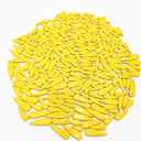 1.1LB Water Drop Petal Leaves Ceramic Mosaic Tiles for DIY Crafts,Teardrop Shaped Ceramic Mosaic Pieces for Photo Frames,Cups,Flower Pots,Fish Tank,Vases,Make Stepping Stones (Yellow)