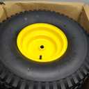 (2-Pack) 20x8.00-8 Rear Tire and Wheel Assemblies - 4 Ply Tubeless Tire Compatible Replacement for Riding Lawn Mowers - 3/4" Borehole, 3.5" Offset Hub and 3/16" Keyway