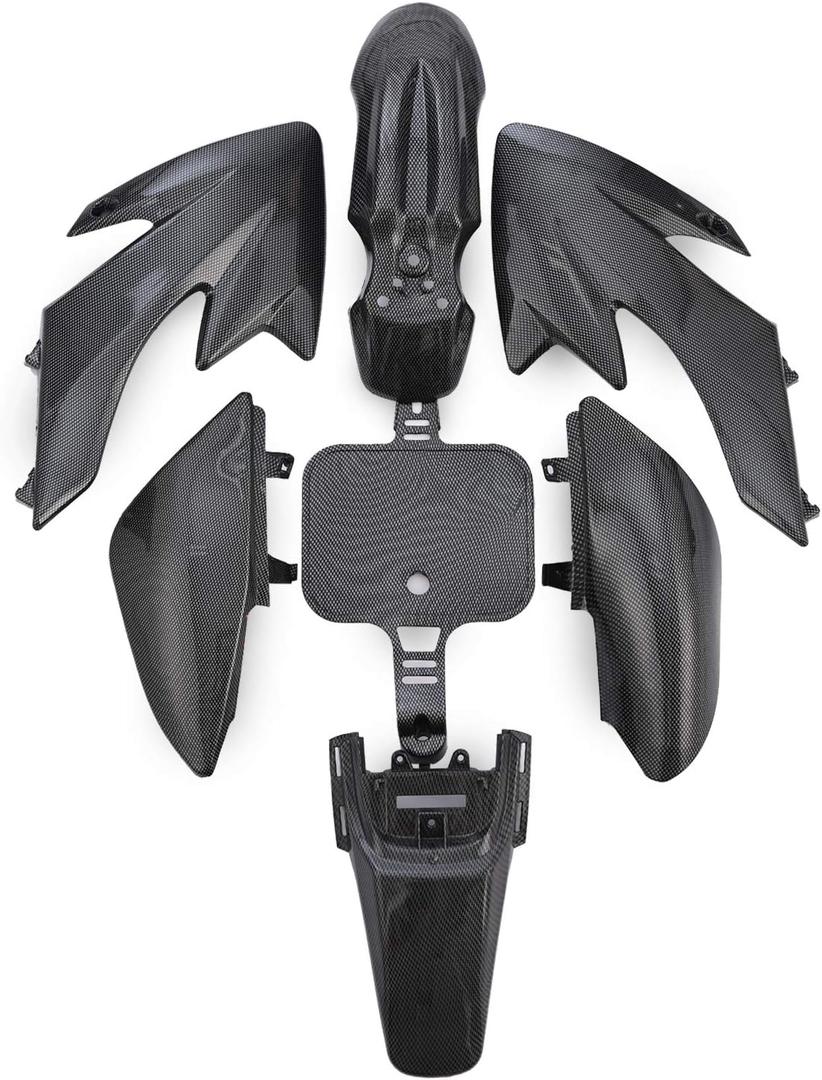 Plastic Fender Fairing Kit Set, Plastic Body Fender Kit for XR50 CRF50 Chinese Mini Dirt Bikes