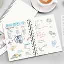 RETTACY Dotted Journal Notebook, 3-Pack, 160 Pages per Pack, A5 Medium Size (5.7'' 8.3''), 100 GSM Thick Paper, Spiral-bound, Flexible Plastic Cover, for Journaling, Planning, Tracking