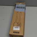 Silicone Cooking Utensils Set, Perfectly Angled for Frying, Mixing,Serving,Draining,Turning and Stirring, BPA-Free Matte Silicone, Wood Handles, Safe for Nonstick Cooking Surfaces,4 Pack (Khaki)