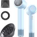 PLUZZ Ionic Hair Dryer with Diffuser, Professional High-Speed Blow Dryer for Women & Men, 110,000 RPM Brushless Motor Fast Drying & Low Noise, Thermo-Control, Lightweight & Compact for Home and Travel