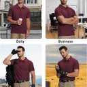 SCODI 7 Pack Polo Shirts for Men with Pocket Moisture Wicking Golf Polo Shirt Short Sleeve Outdoor Work Tactical Tshirt (XXL)