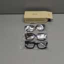 miyya Stylish Reading Glasses for Women, Cheaters Eyeglasses, Oversized Blue Light Readers, Fashion Eye Glasses (Black + Tortoise + Gray Leopard)