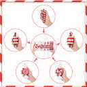 14Pcs Christmas Hanging Candy Balls Ornaments Red White Candy Cane Pendant for Home Part Christmas Tree Decorations Xmas Indoor Outdoor Party Decoration