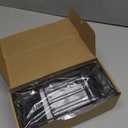 Cisily Sponge Holder for Kitchen Sink, Sink Caddy Organizer with High Brush Holder, Kitchen Countertop Organizers and Storage Essentials, Rustproof 304 Stainless Steel (Black, 9.25)